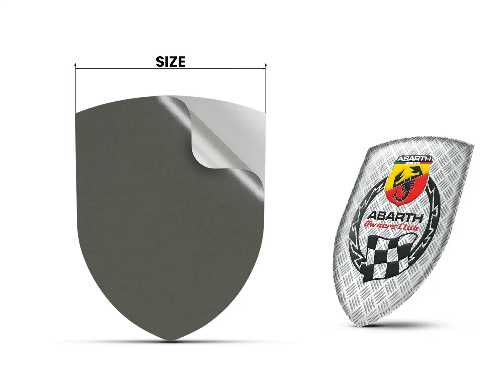 Fiat Abarth Autocollants Bombés Haute Qualité Premium Max